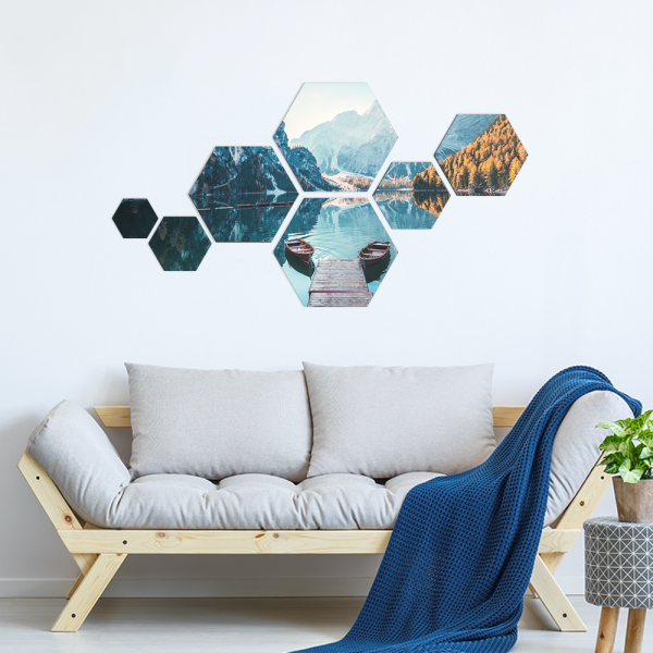 Hexagon fototegels